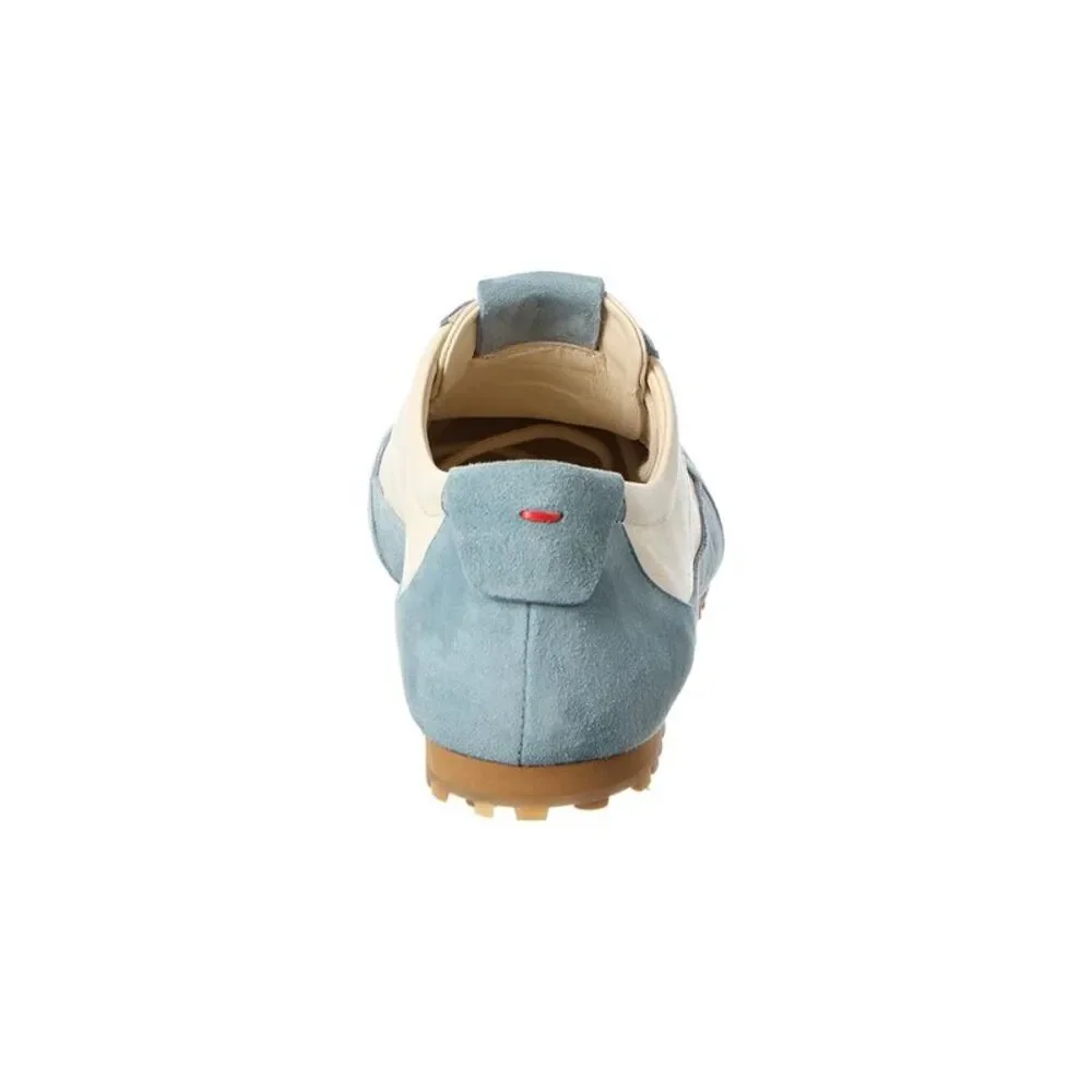 Aeyde Uma Suede & Leather Sneaker, Blue